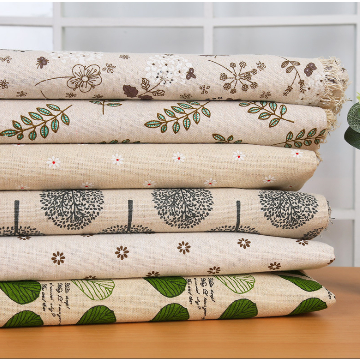 Khăn lót decor bàn ăn, phủ tủ kệ. Vải nền họa tiết vintage chụp ảnh food (50-150CM VẢI THÔ HỌA TIẾT)
