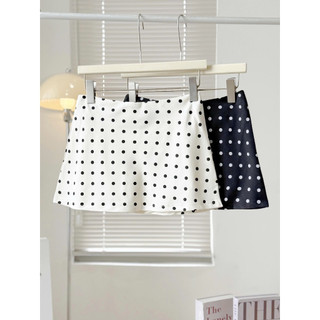 Chân Váy chữ A cạp trễ mini skirt 2 lớp váy ngắn trơn/ chấm bi 28cm siêu slay sexy vải suit dày