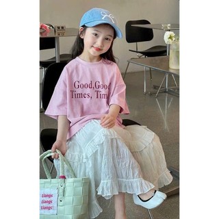 [B&G] Sét váy Áo tím hồng pastel phối chân váy trắng dịu dàng cho bé gái từ 12-45kg(2-12 tuổi)