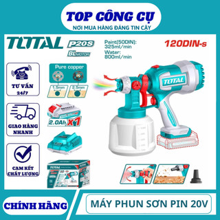 TOTAL Máy phun sơn dùng pin 20V TSGLI2003, TSGLI2004, TSGLI20042