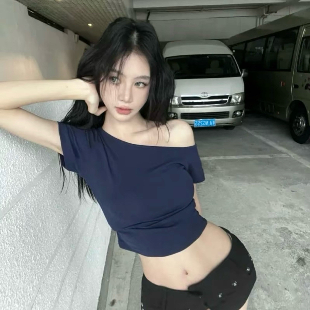 Áo thun cánh dơi trễ vai thun cotton, áo thun nữ  - T77 | BigBuy360 - bigbuy360.vn