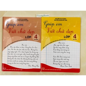 Sách - Giúp em viết chữ đẹp lớp 4 - tập 1 + 2 (Cánh diều - Kết nối )