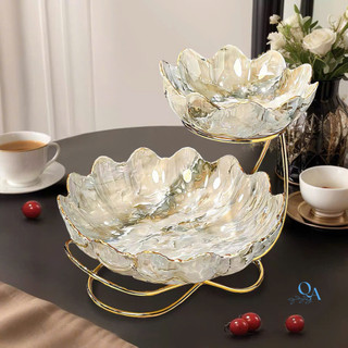 Khay, đĩa, kệ, bồng hoa quả bánh kẹo sứ vân đá cao cấp. Khay mứt, bánh LUXURY HOME DECOR có sẵn I1