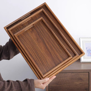 Khay Gỗ Sồi Cao Cấp, Khay Gỗ Dùng Để Đồ Ăn, Đồ Uống, Khay Trà Sử Dụng Bưng Bê Cho Nhà Hàng Quán Cafe