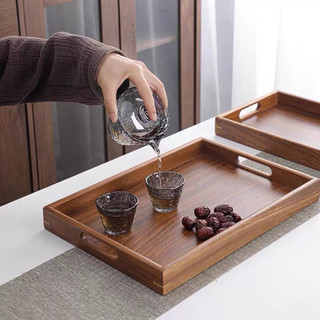Khay Gỗ Sồi Cao Cấp, Khay Gỗ Dùng Để Đồ Ăn, Đồ Uống, Khay Trà Sử Dụng Bưng Bê Cho Nhà Hàng Quán Cafe