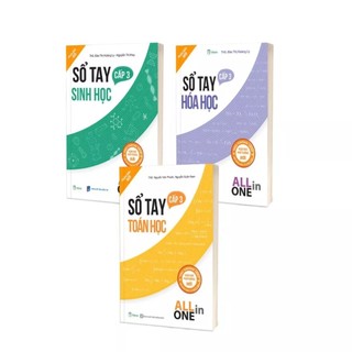 Sách -Sổ tay Toán học + Vật lý + Hóa học +Sinh học+ Ngữ văn + Tiếng Anh - All In One Cấp 3