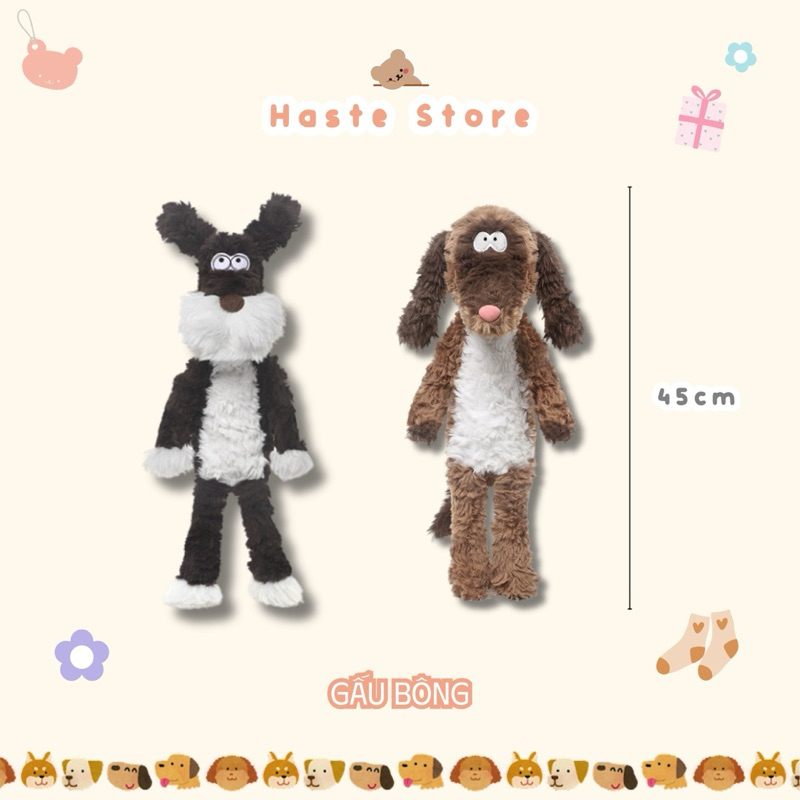 Gấu Thú Bông Puppy Cún Chó Schnauzer Chó Siêu Ngố Lông Xù Siêu Mềm Mịn Siêu Dễ Thương