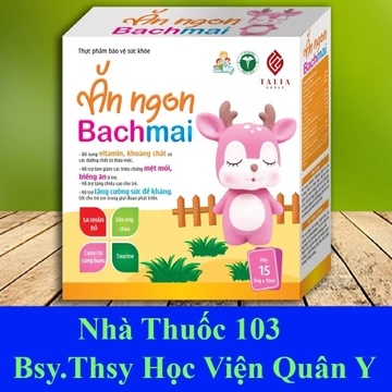 Ăn ngon bạch mai, siro ăn ngon cho bé, giúp bé ăn ngủ ngon, hỗ trợ tăng cân cho bé [Chính hãng Dược Bạch Mai