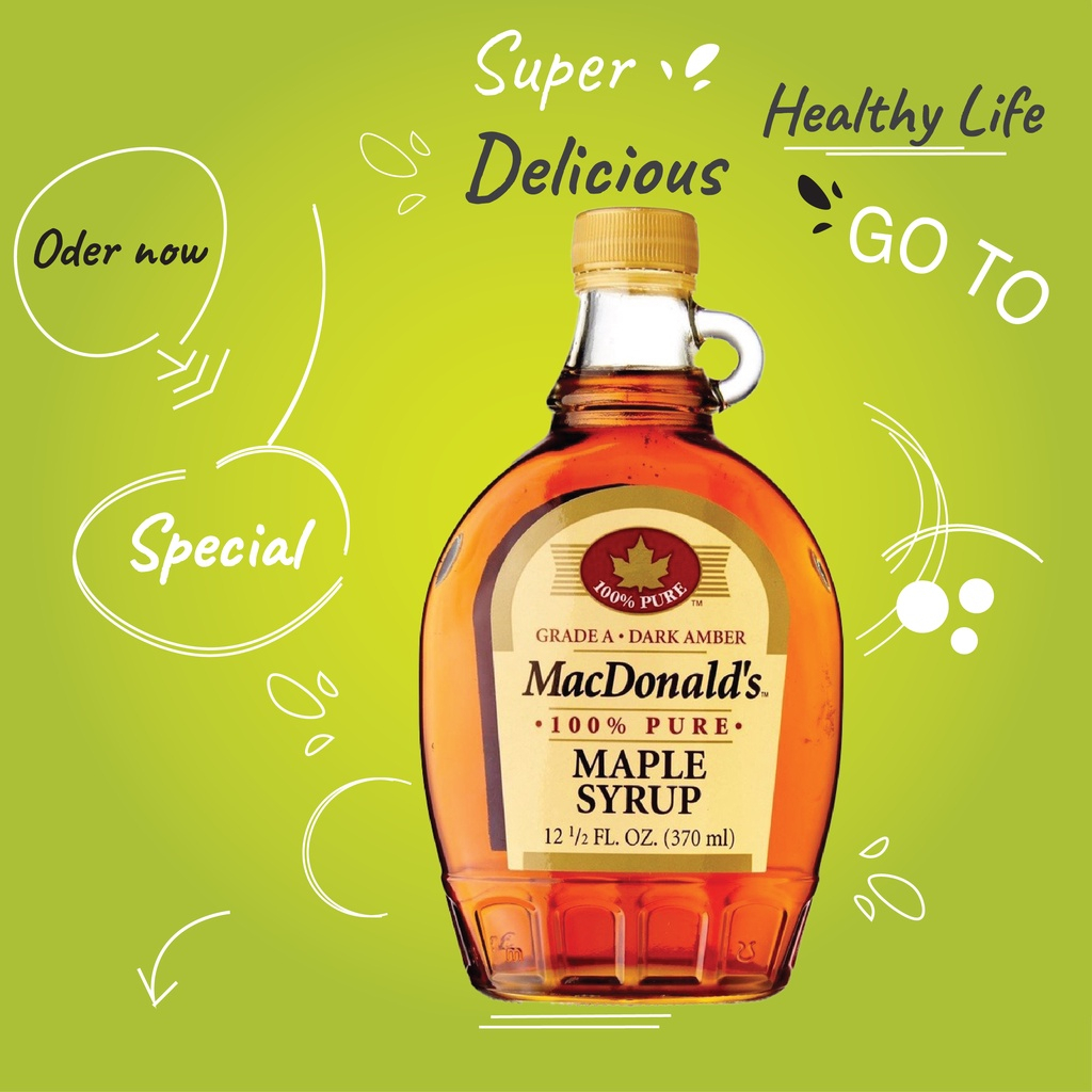 Siro Cây Phong Hữu Cơ MacDonald's/ Wild Harvest Maple Syrup Grade C