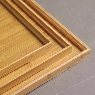 Khay gỗ tre Bambou hình chữ nhật nhiều kích thước khay đựng đồ ăn uống decor cho nhà hàng quán ăn