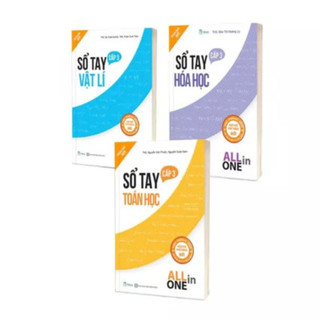 Sách -Sổ tay Toán học + Vật lý + Hóa học +Sinh học+ Ngữ văn + Tiếng Anh - All In One Cấp 3