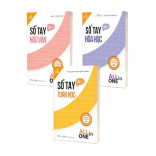 Sách -Sổ tay Toán học + Vật lý + Hóa học +Sinh học+ Ngữ văn + Tiếng Anh - All In One Cấp 3