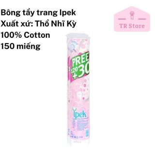Bông Tẩy Trang Cao Cấp Ipek / Aura / Olea (120 - 150 Miếng) - Cotton Tự Nhiên Dịu Nhẹ, Làm Sạch Sâu Lỗ Chân Lông
