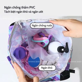 Balo Đựng Đồ Bơi, Túi Đựng Đồ Đi Bơi, Đi Biển, Đi Du Lịch Chống Nước, Ngăn Khô Và Ướt Riêng Biệt, Ngăn Đựng Giày Độc Lập