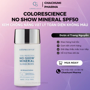 Kem Chống Nắng COLORESCIENCE No-Show SPF 50 Mineral Sunscreen Không Màu Cho Da Nhạy Cảm