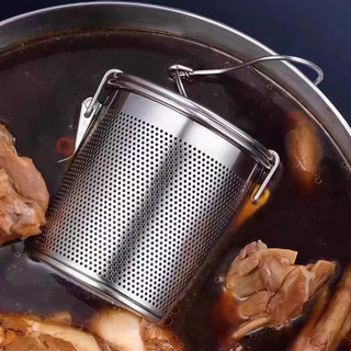 Bộ lọc gia vị Tặng kèm Móc Treo inox cao cấp Chubby Chef dùng nấu phở hầm xương ngâm trà (đựng khoảng 30g-1500g gia vị)