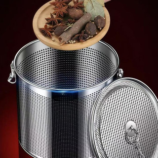 Bộ lọc gia vị Tặng kèm Móc Treo inox cao cấp Chubby Chef dùng nấu phở hầm xương ngâm trà (đựng khoảng 30g-1500g gia vị)