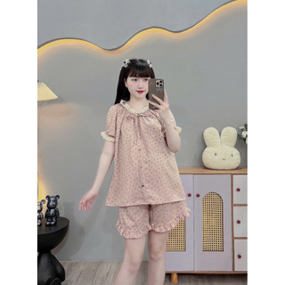 BỘ BẦU ĐÙI ĐŨI HÀN HÌNH NƠ CỔ BO CHUN - CỔ VUÔNG - 2 Màu & Quần Có Chun Chỉnh