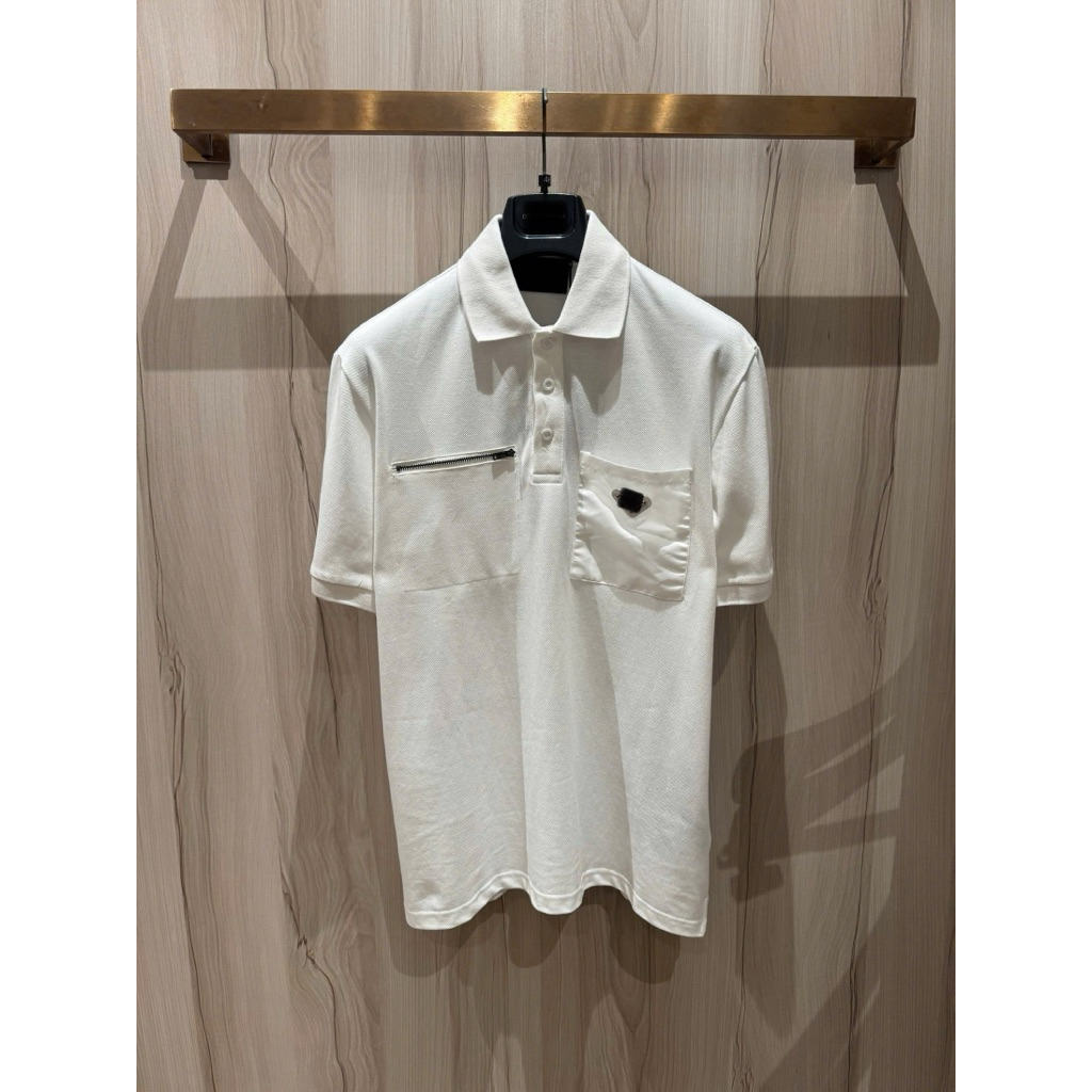 ⚡️[Hight Quality] Áo Polo P14da Cổ Bẻ Cộc Tay With Nylon For Men - Điểm Nhấn Logo Phối Khóa Túi Cao Cấp Street Wear