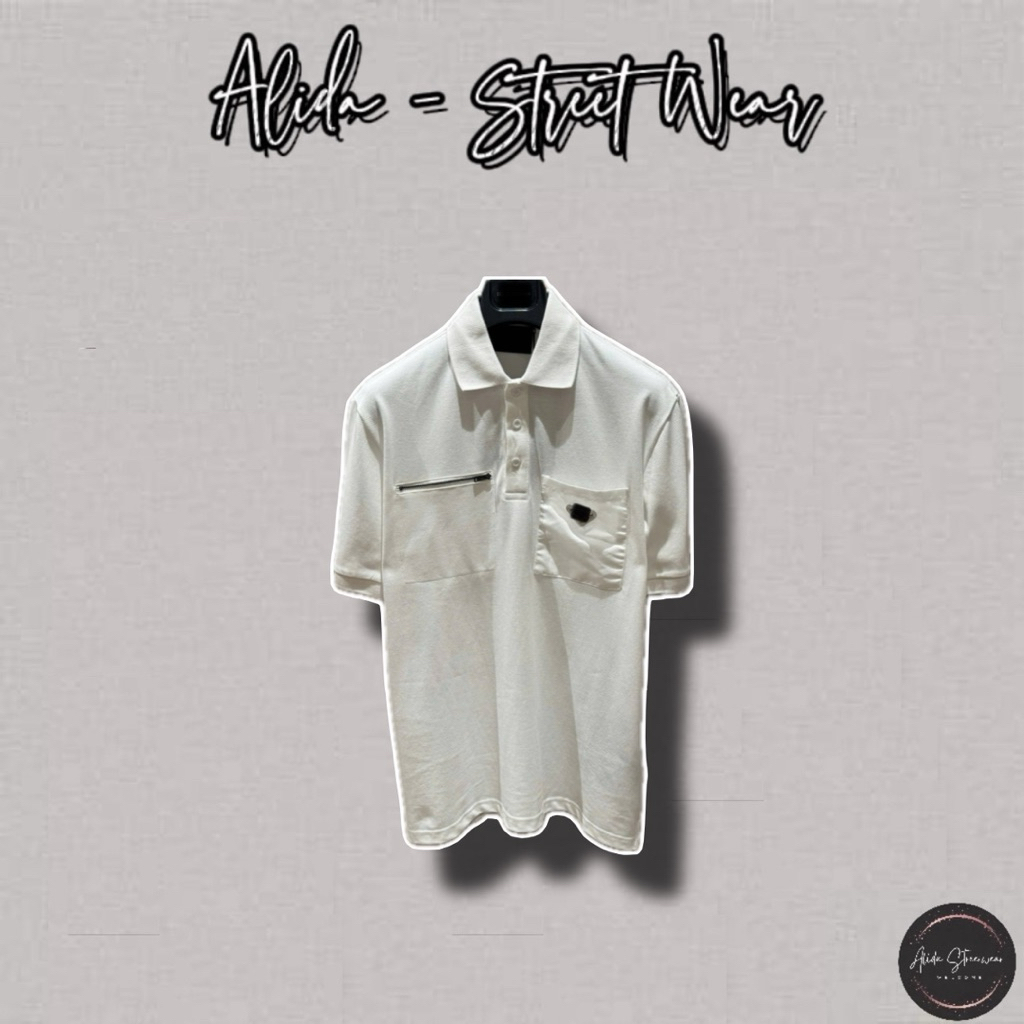 ⚡️[Hight Quality] Áo Polo P14da Cổ Bẻ Cộc Tay With Nylon For Men - Điểm Nhấn Logo Phối Khóa Túi Cao Cấp Street Wear