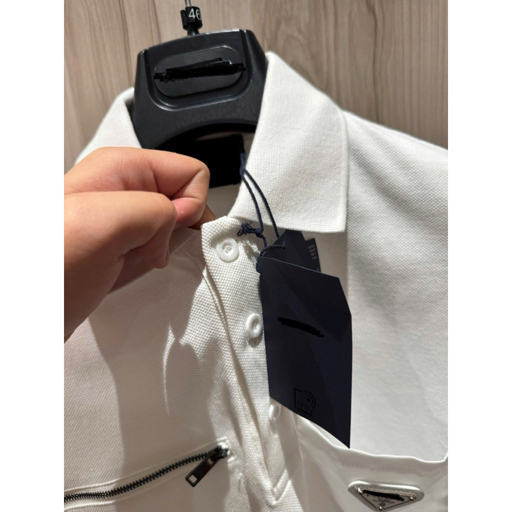 ⚡️[Hight Quality] Áo Polo P14da Cổ Bẻ Cộc Tay With Nylon For Men - Điểm Nhấn Logo Phối Khóa Túi Cao Cấp Street Wear