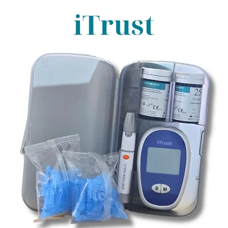 Máy đường huyết Itrust AC301 chính hãng tặng kèm 50 kim 50 que
