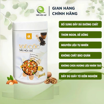 Ngũ Cốc Dinh Dưỡng Thảo Mộc Quê 500g | Bột Ngũ Cốc Nguyên Chất Không Đường, Không Chất Bảo Quản