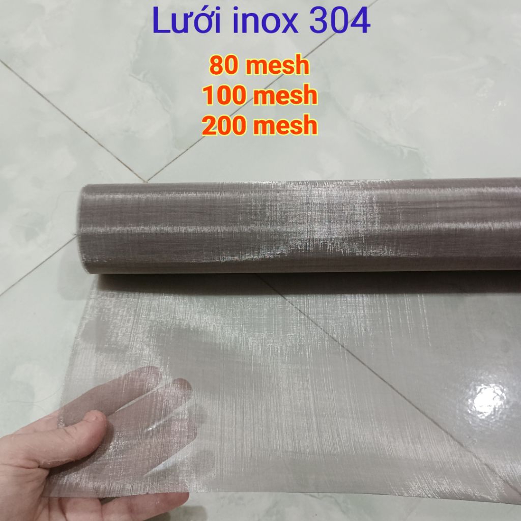 Lưới Inox 304 80 / 100 / 200 Mesh - Lưới Lọc Mịn - Bán Theo Mét ...