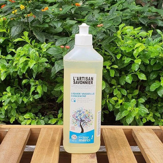 Nước rửa bát đậm đặc hữu cơ hương chanh Lerutan Organic Dishwashing Liquid Lemon 1L