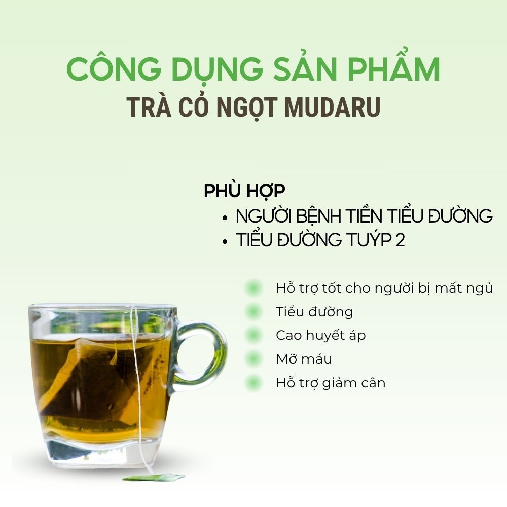 Sử Dụng Trà Cỏ Ngọt Mudaru Trong Đời Sống