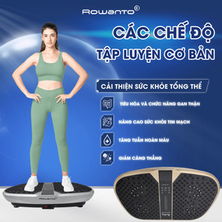 Máy Rung Massage Giảm Cân, máy rung đốt mỡ Bản Mới Nhất, Máy rung đốt mỡ chính hãng Rowanto R25 luxury đốt mỡ , BH 12th
