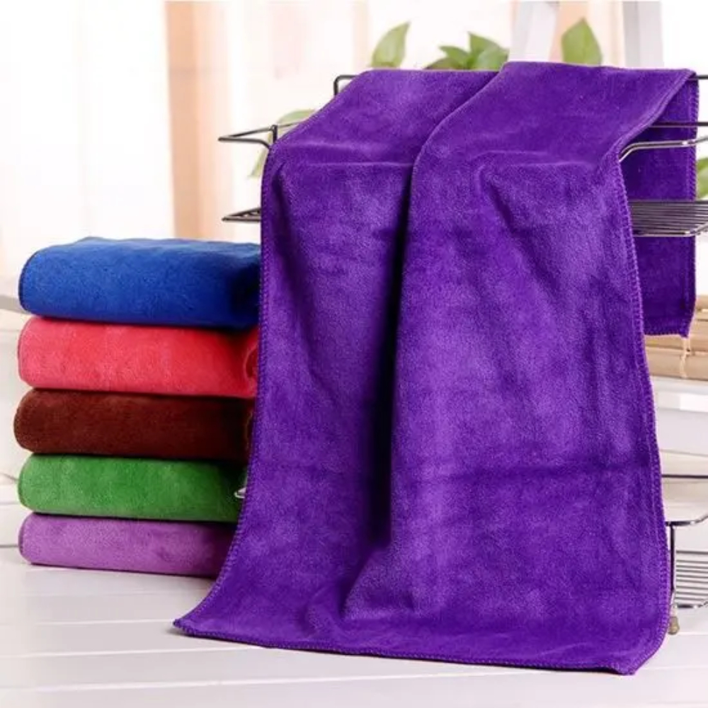 Khăn Lau Xe Ô Tô, Khăn Rửa Xe Ô Tô Microfiber, siêu mềm, khăn nâu 35x75