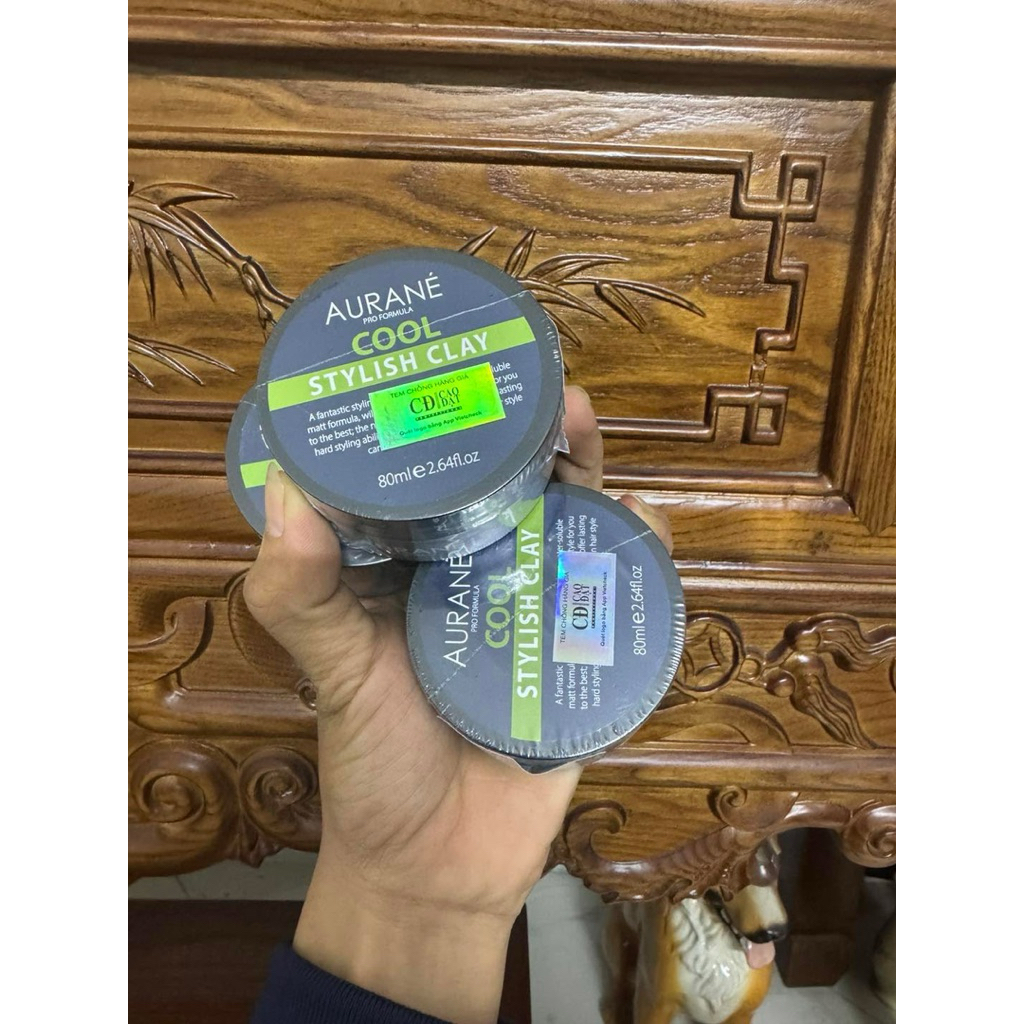 AURANÉ COOL | Sáp Vuốt Tóc Aurane cool stylish clay 80g - Nhập Pháp