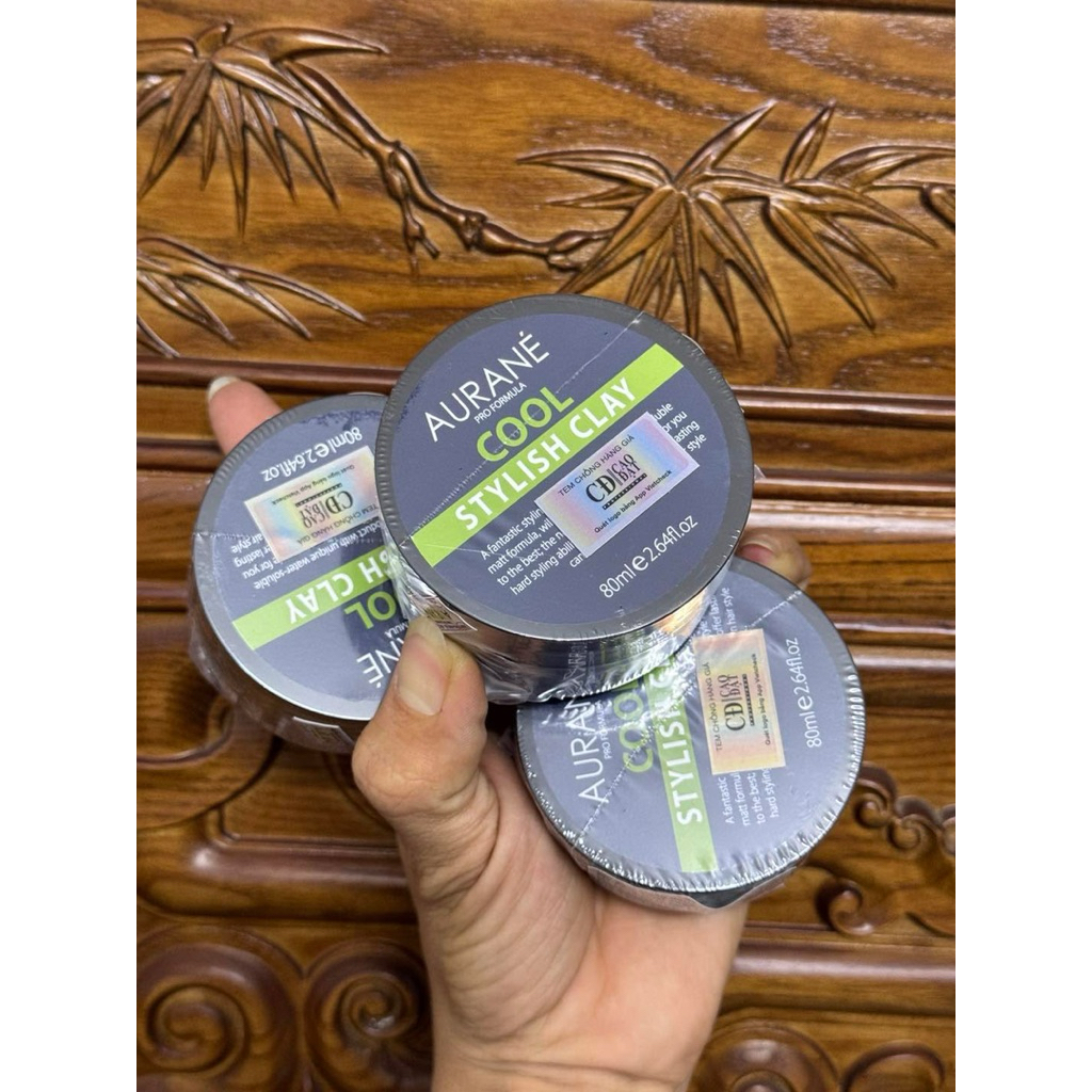 AURANÉ COOL | Sáp Vuốt Tóc Aurane cool stylish clay 80g - Nhập Pháp