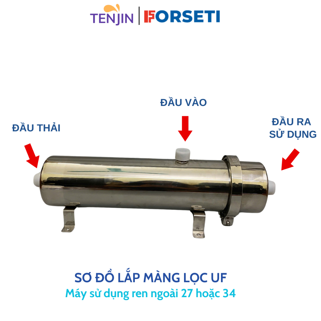 Combo Cốc Béo 20 inch (Jumboo)+ Máy Lọc UF Công Suất Lớn Dùng Sợi Lọc PVDF , Bộ Lọc Tổng Sinh Hoạt, Lọc Đầu Nguồn