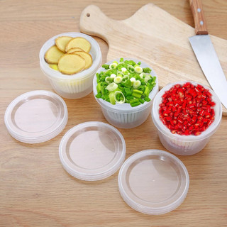 Hộp Đựng Hành Tỏi Gừng Để Tủ Lạnh Tròn Có Lỗ Thoát Nước Và Nắp Kín Tránh Mùi Tiện Lợi Hộp đựng thực phẩm