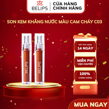 Son Kem Kháng Nước Màu Cam Cháy BELIPS BST Mới "City At Night" Siêu Mướt Mềm Mịn Môi