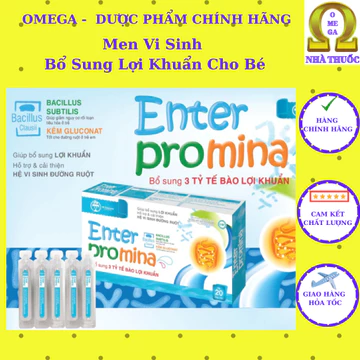 Men Vi Sinh Enter Promina (HD 2027, 20 ống) - Giúp Cân Bằng Hệ Vi Sinh Đường Ruột, Giúp Hệ Tiêu Hóa Khỏe Mạnh