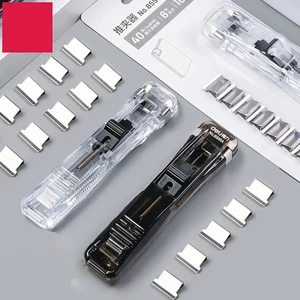 Set kẹp giấy Dé lì và 8 ghim thay thế (tái sử dụng nhiều lần)