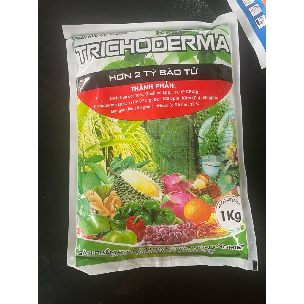 Men Nấm vi sinh TRICHODERMA Gói 1kg- Dùng ủ phân, phụ phẩm nông nghiệp