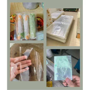 Màng kiếng trong bóng gói nem chả, giò thủ, quấn gỏi cuốn, gói bánh kẹo nhiều size - Miếng PP cắt rời sẵn