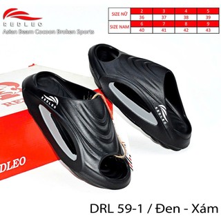 (CHÍNH HÃNG) (Đặt tăng 1 size) Dép bánh mì quai ngang nam nữ REDLEO _RL59-1 đúc cao su êm mềm nhẹ bền, có lỗ thoáng khí