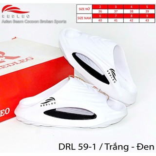 (CHÍNH HÃNG) (Đặt tăng 1 size) Dép bánh mì quai ngang nam nữ REDLEO _RL59-1 đúc cao su êm mềm nhẹ bền, có lỗ thoáng khí