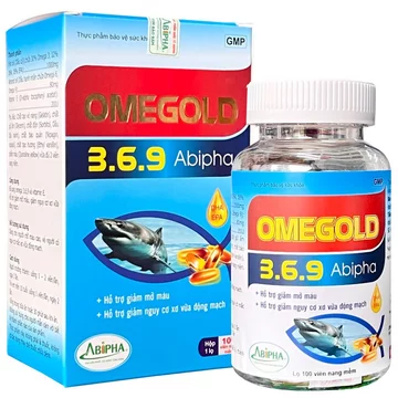 Omegold 3.6.9 Abipha- Hỗ trợ bổ sung omega 3,6,9, hỗ trợ giảm mỡ máu, giảm nguy cơ xơ vữa động mạch