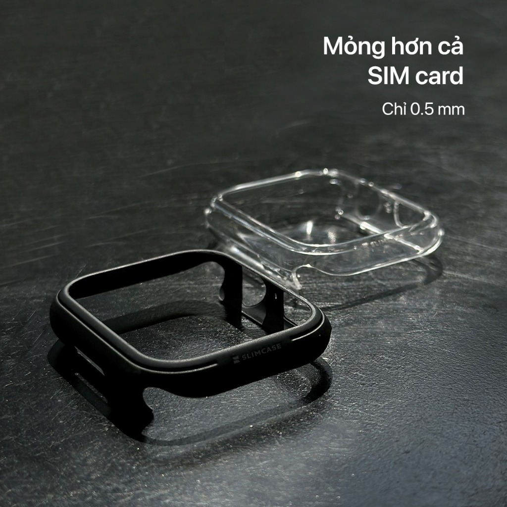 Ốp Slimcase cho dòng đồng hồ thông minh Apple Watch Series 9 / 8 / 7- Siêu mỏng, bền bỉ, bảo vệ khỏi va đập