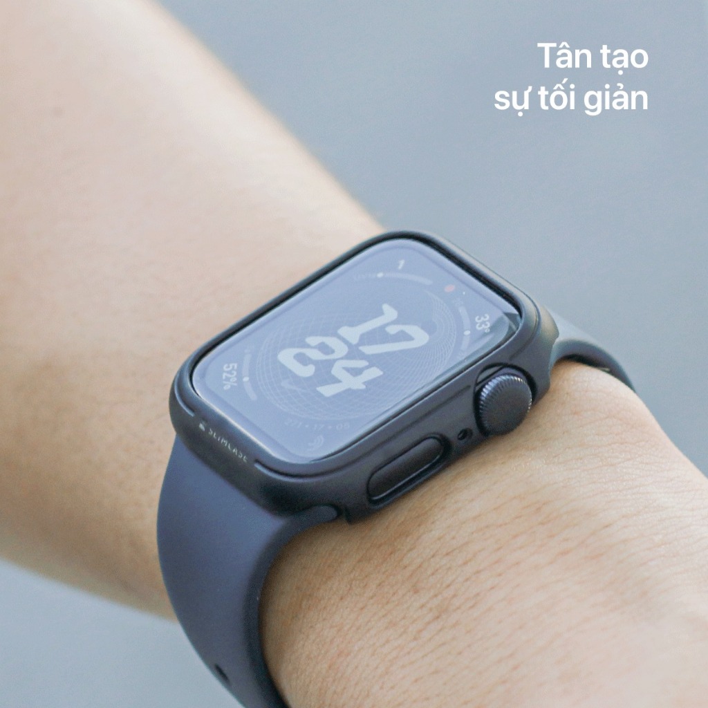 Ốp Slimcase cho dòng đồng hồ thông minh Apple Watch Series 9 / 8 / 7- Siêu mỏng, bền bỉ, bảo vệ khỏi va đập