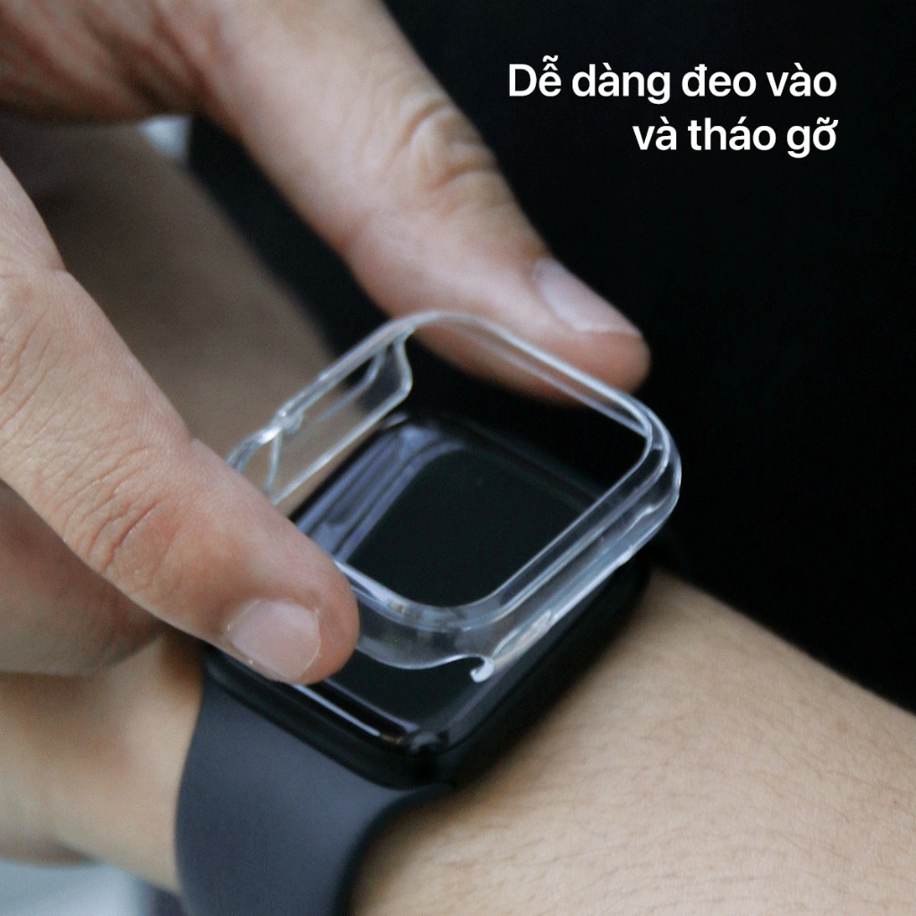 Ốp Slimcase cho dòng đồng hồ thông minh Apple Watch Series 9 / 8 / 7- Siêu mỏng, bền bỉ, bảo vệ khỏi va đập