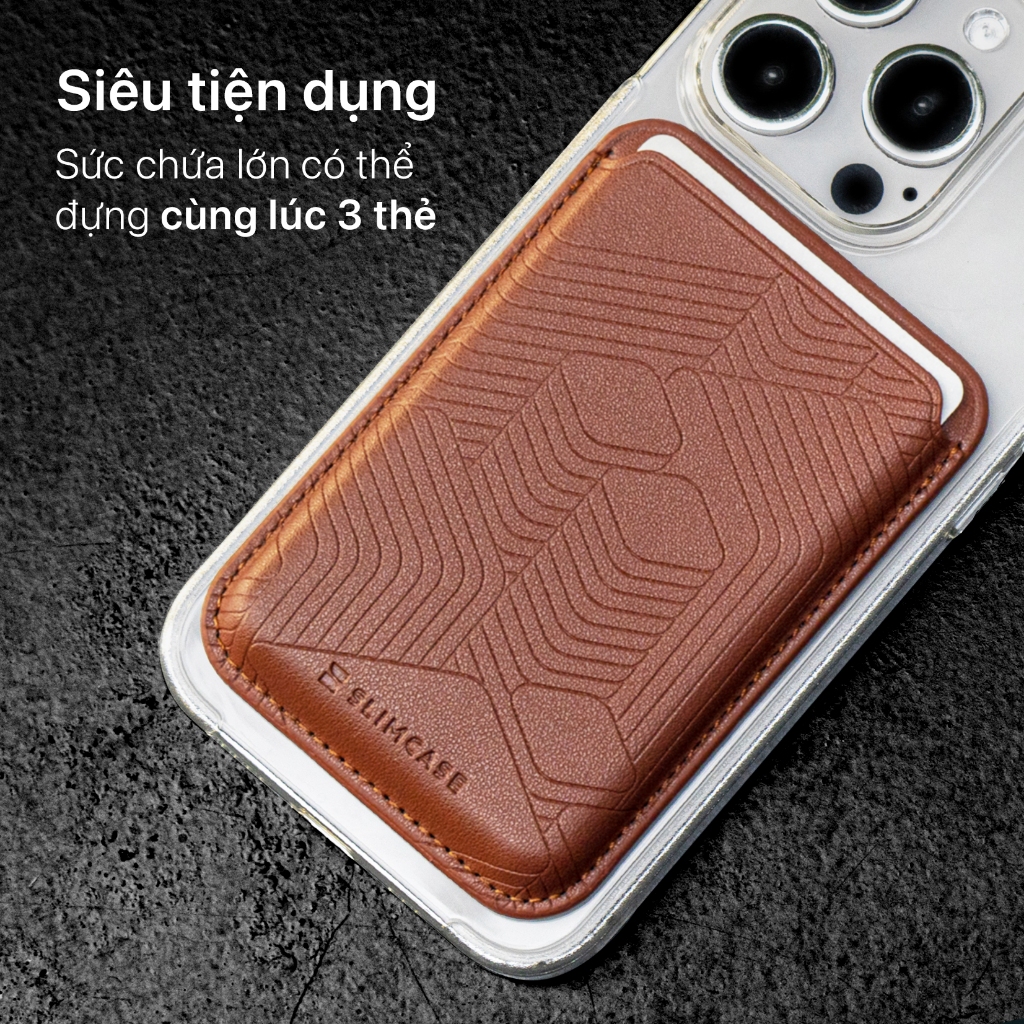 Ví da SLIMCASE Magsafe Wallet sang trọng đẳng cấp