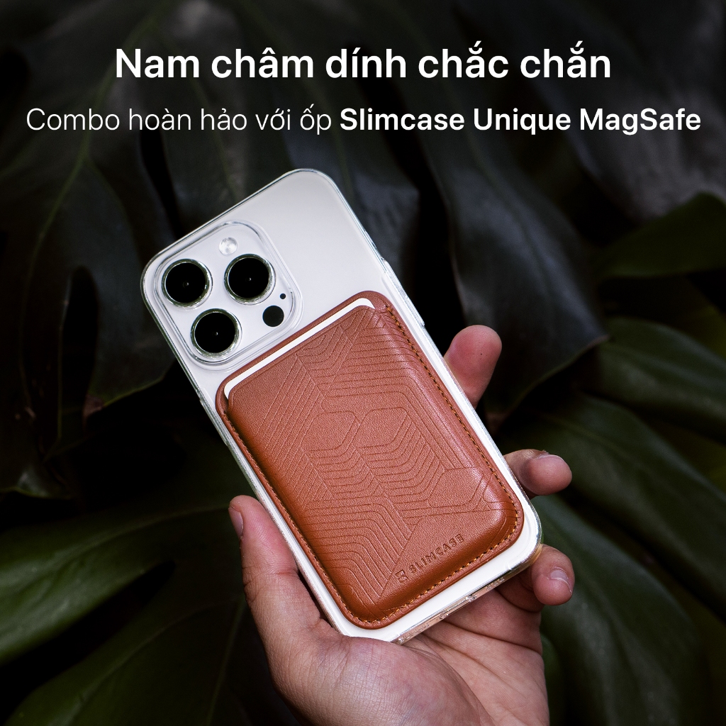Ví da SLIMCASE Magsafe Wallet sang trọng đẳng cấp