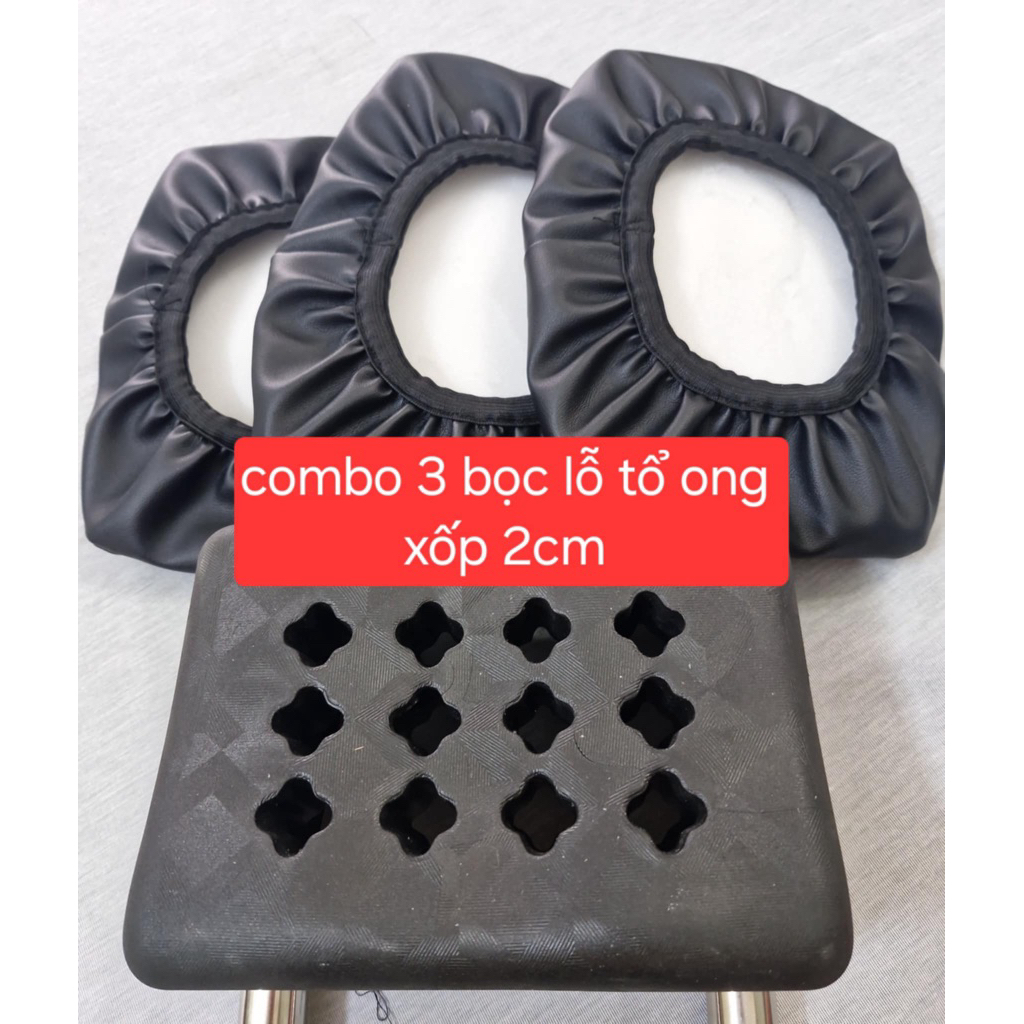 combo 3 bọc gối lỗ tổ ong xốp 2cm